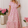 Santorini Bliss Floral Maxi Dress in Violet Image - 1