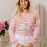 Cute Cafe Stripe Cardigan Image - 1