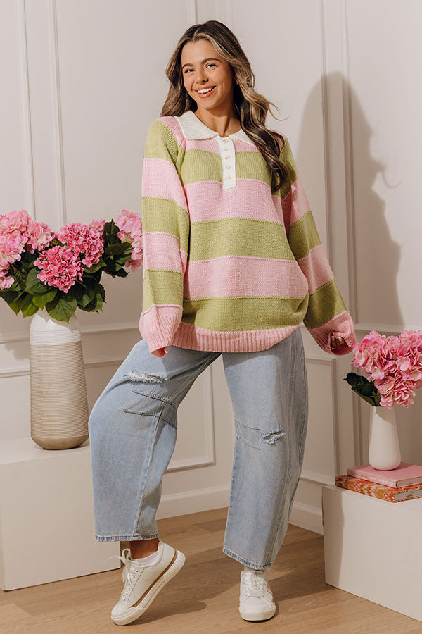 Modern Prep Stripe Knit Sweater Image - 5
