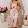 Petal Kiss Floral Smocked Midi Dress Image - 1