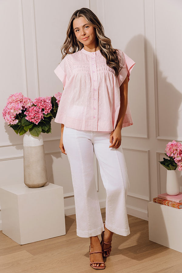 Always in Style Button Down Top Image - 5