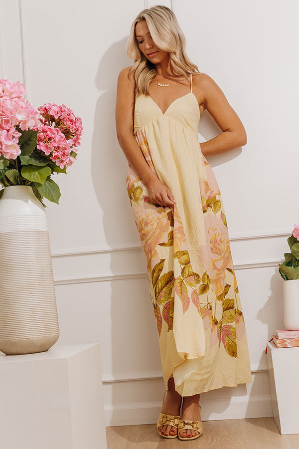 Garden Gathering Floral Maxi Dress Image - 4