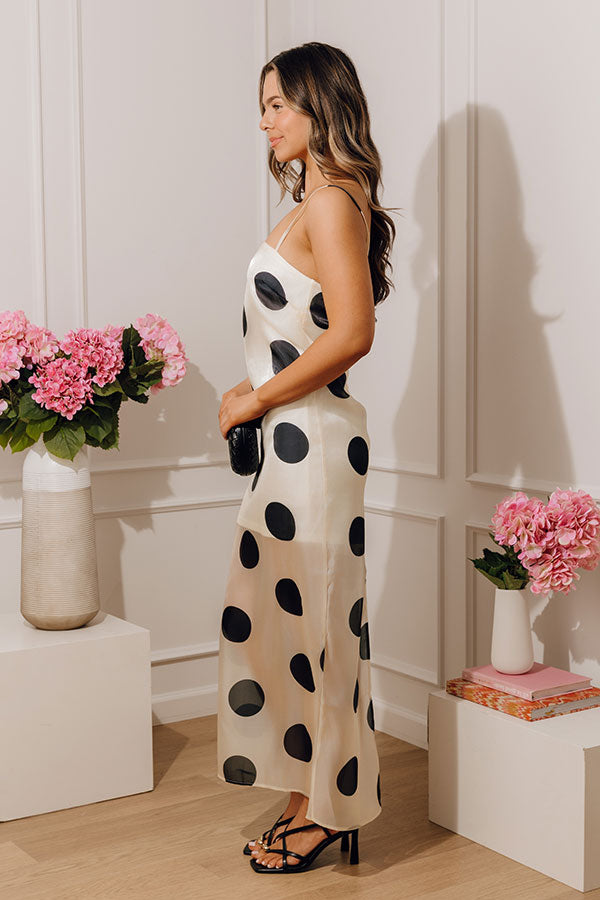 Haute Spot Organza Midi Dress Image - 3