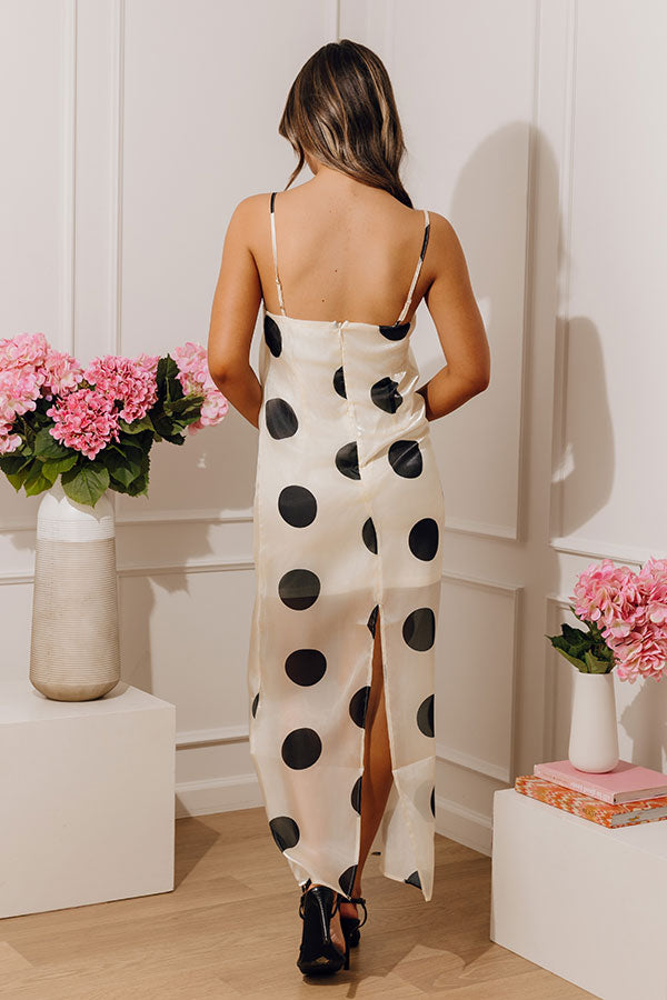 Haute Spot Organza Midi Dress Image - 4
