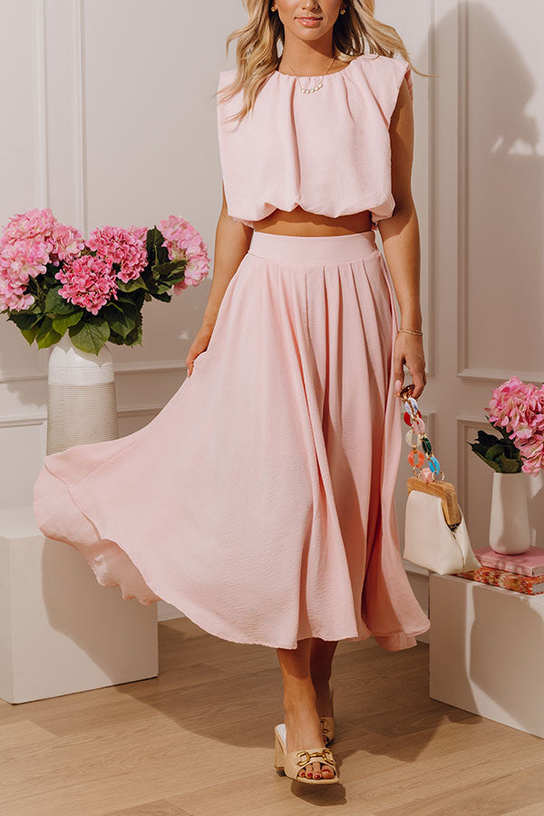 Social Brunch High Waist Midi Skirt Image - 1