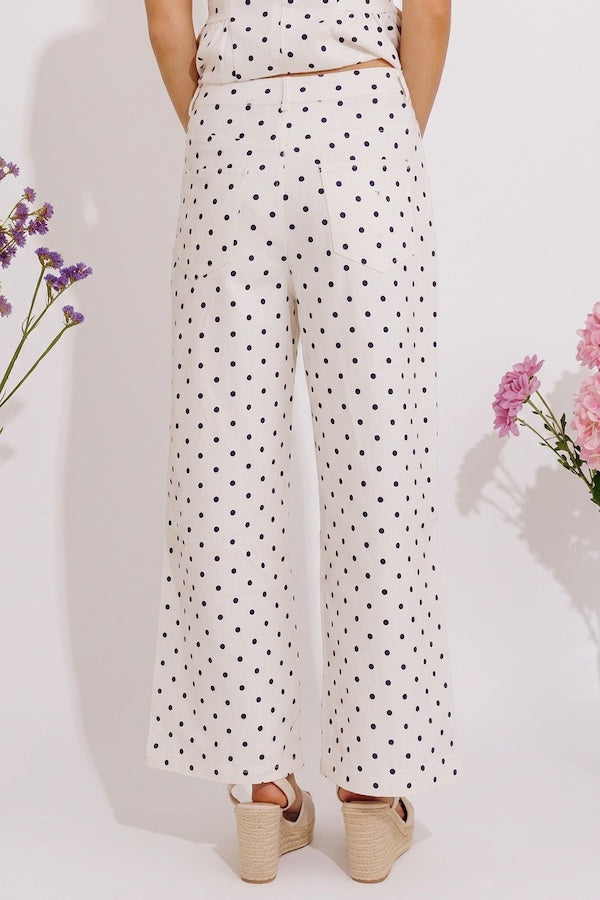 Right On Point High Waist Wide Leg Jeans in White Image - 4