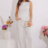 Right On Point High Waist Wide Leg Jeans in White Image - 1