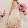 Lovely Blooms Floral Eyelet Midi Dress Image - 1