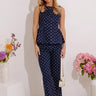 Right On Point A-line Denim Top in Navy Image - 1