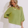 Modern Ease Knit Top in Lime Image - 1