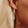 Melinda Maria Ashley Reversible 2 inch Hoop Earrings Image - 1