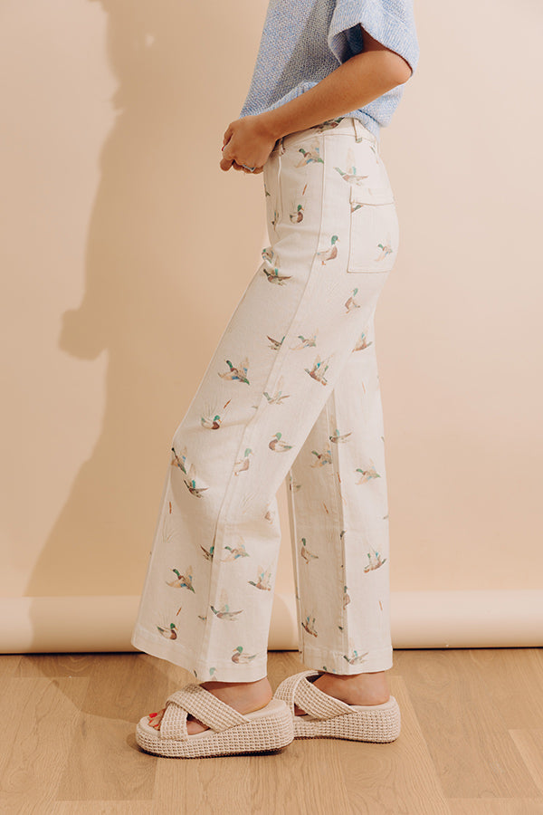 Mallard Mode High Waist Wide Leg Jean Image - 4