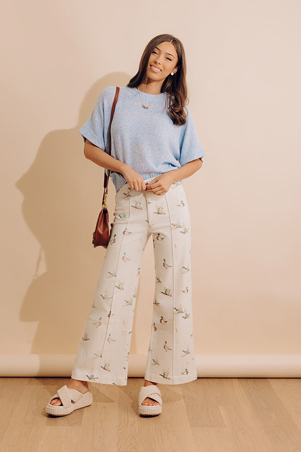 Mallard Mode High Waist Wide Leg Jean Image - 2