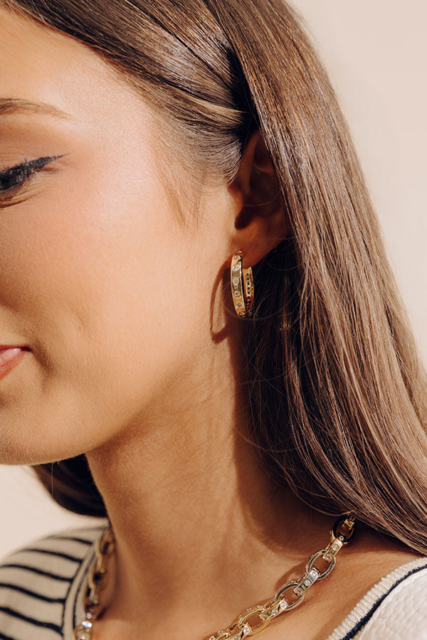 Melinda Maria Ashley Infinity 1 inch Reversible Hoop Earrings Image - 1