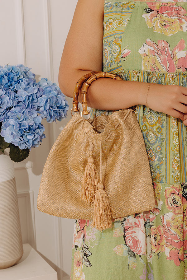 Golden Trip Woven Tote