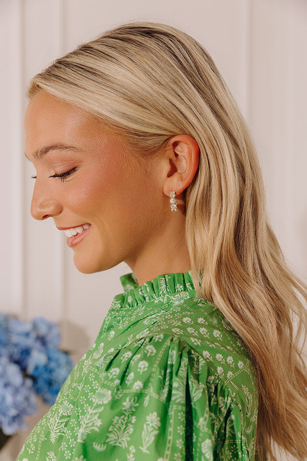Melinda Maria Oh She Fancy .75 Hoop Earrings