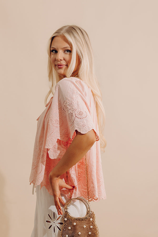 Easy Grace Floral Embroidered Top Image - 3