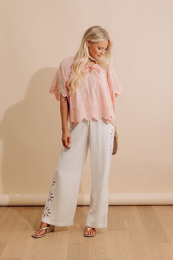Easy Grace Floral Embroidered Top Image - 5