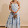 Darling Details Floral Embroidered Tiered Midi Dress Image - 1