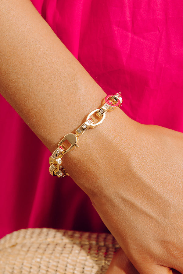 Melinda Maria Ashley Chain Link 9mm Bracelet in Gold Image - 2