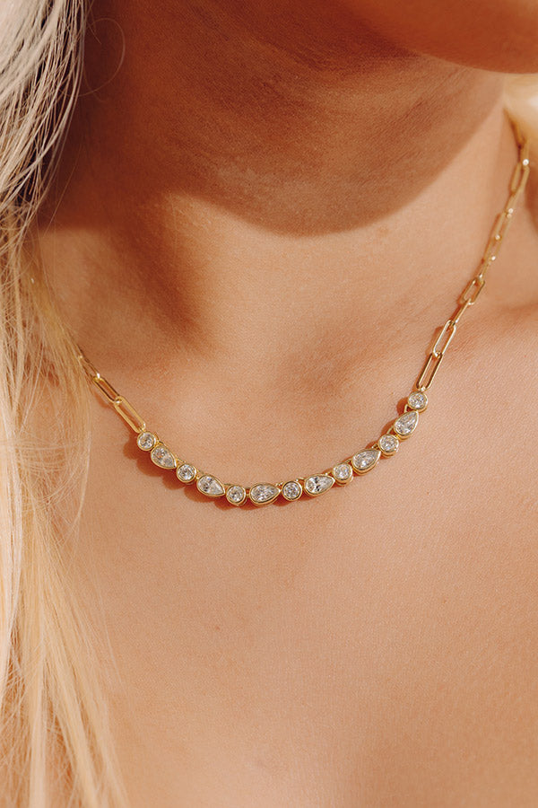 Melinda Maria Isla Samantha Tennis Necklace Image - 2