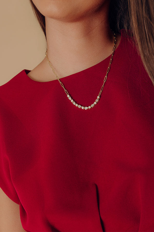 Melinda Maria Isla Samantha Tennis Necklace