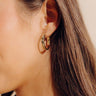 Melinda Maria Ashley Reversible 1 inch Hoop Earrings Image - 1