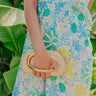 Dolce Days Hard Shell Raffia Woven Clutch Image - 1