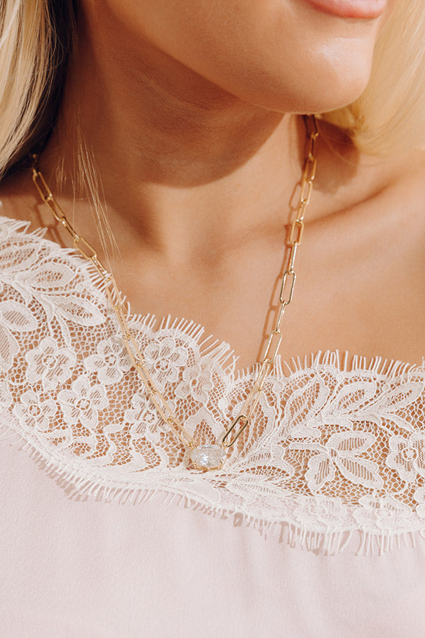 Melinda Maria Hello Gorgeous Samantha Chain Pendant Necklace Image - 1
