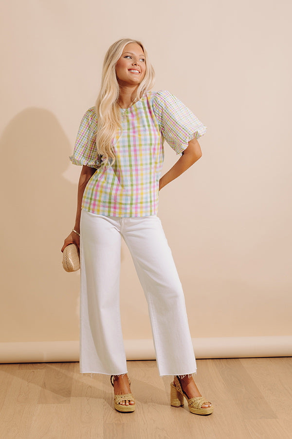 Sweet Grace Gingham Top Image - 1