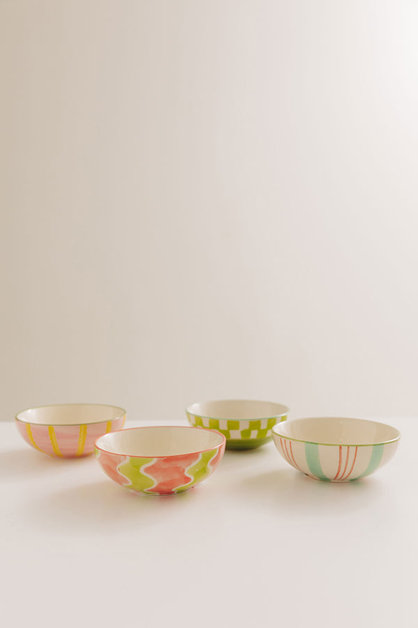 Pop Of Color Stoneware Condiments Bowl Set Image - 1