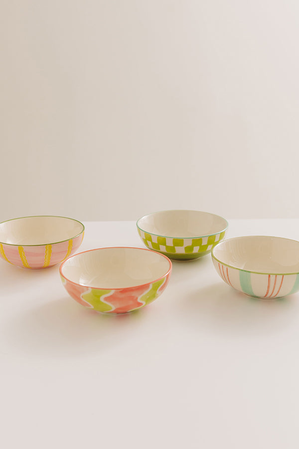 Pop Of Color Stoneware Condiments Bowl Set Image - 2