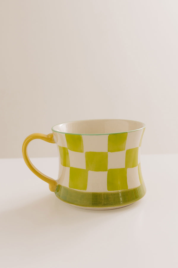 Pop Of Color Stoneware Mug in Lime Image - 1