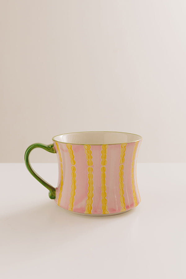 Pop Of Color Stoneware Mug in Pink Image - 1