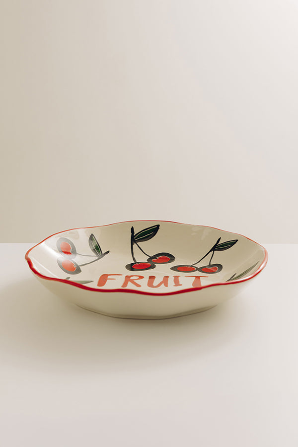 Cherry Mood Stoneware Plate Image - 2