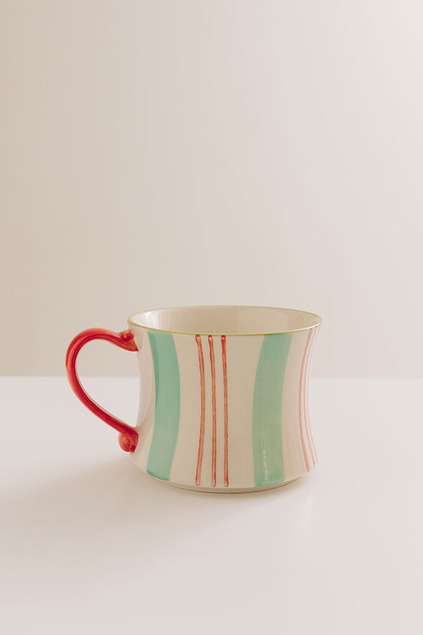Pop Of Color Stoneware Mug in Light Blue Image - 1