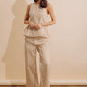 Checkered Charm High Waist Gingham Wide Leg Pants Image - 1