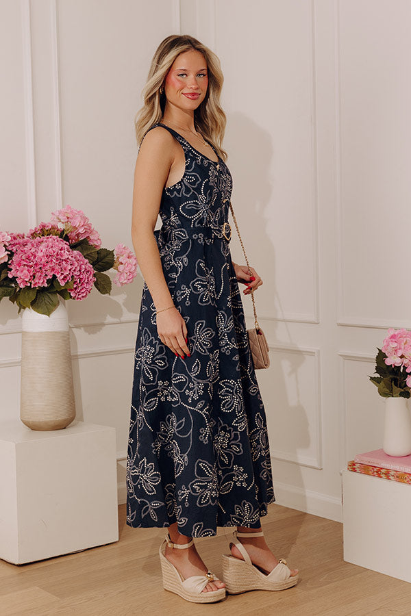 Sweet Gesture Floral Midi Dress Image - 5