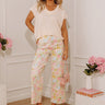 Rose Garden Bliss High Waist Floral Wide Leg Jeans Image - 1