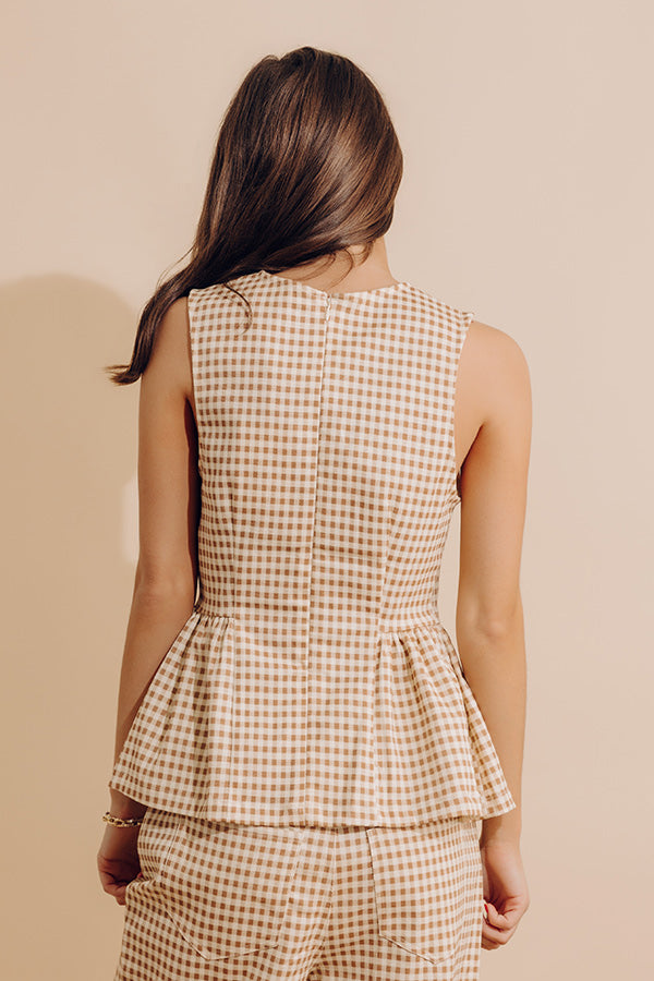 Checkered Charm Gingham Top Image - 4