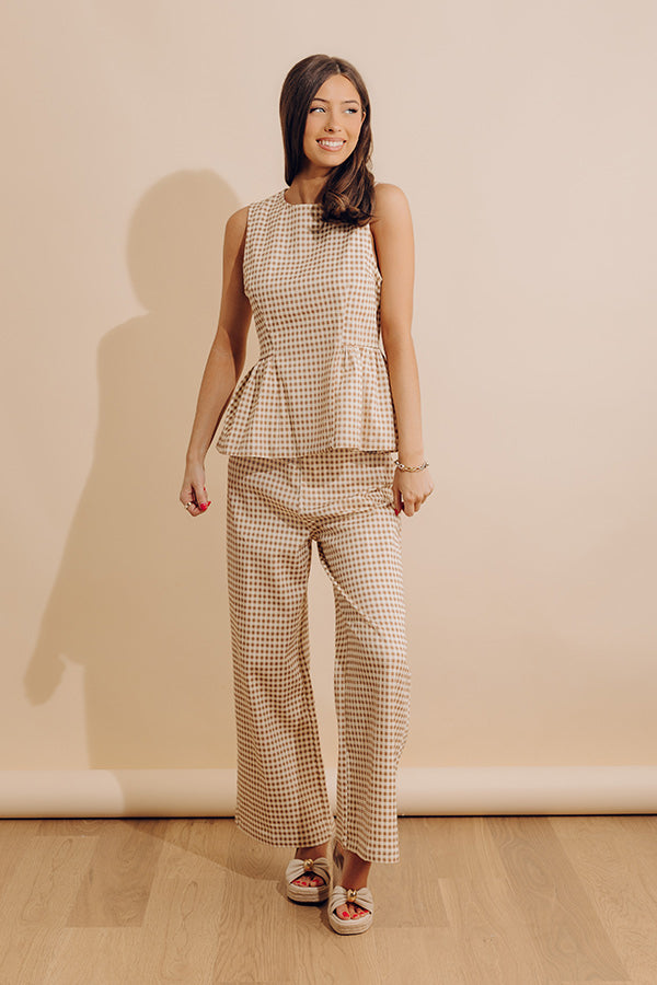 Checkered Charm Gingham Top Image - 2