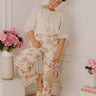 Sweet Roses High Waist Floral Wide Leg Jean Curves Image - 1