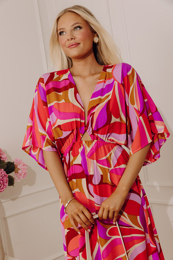 Polished in Paradise Kimono Maxi Dress Image - 4