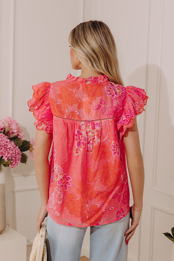 Darling in Florals Button Up Top Image - 4