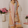 Pretty Petals Floral Stripe Caftan Midi Dress Image - 1