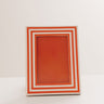Stripe A Pose Resin Photo Frame in Tangerine Image - 1