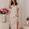 Coastal Glow Linen-Blend Midi Dress Image - 1