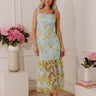 Petal Prestige Embroidered Floral Midi Dress Image - 1