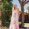 Painted Petals Pleated Midi Dress Image - 1