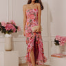 Lovely in Blooms Floral Chiffon Midi Dress Image - 1